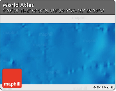Physical 3D Map of the Area around 2° 16' 34" N, 169° 55' 30" W