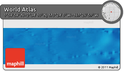 Physical Panoramic Map of the Area around 2° 16' 34" N, 169° 55' 30" W