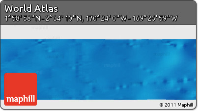 Physical Panoramic Map of the Area around 2° 16' 34" N, 169° 55' 30" W