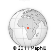 Outline Map of the Area around 2° 16' 34" N, 16° 13' 30" E, rectangular outline