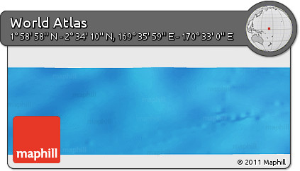Physical Panoramic Map of the Area around 2° 16' 34" N, 170° 4' 29" E
