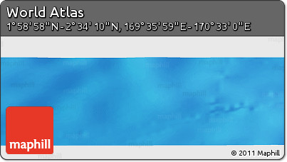 Physical Panoramic Map of the Area around 2° 16' 34" N, 170° 4' 29" E