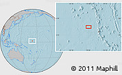 Gray Location Map of the area around 2° 16' 34" N, 170° 55' 30" E, hill shading