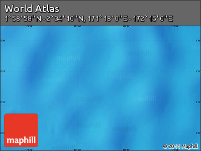 Shaded Relief Map of the Area around 2° 16' 34" N, 171° 46' 30" E