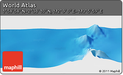 Physical Panoramic Map of the Area around 2° 16' 34" N, 172° 37' 30" E