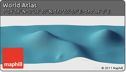 Satellite Panoramic Map of the Area around 2° 16' 34" N, 174° 19' 29" E