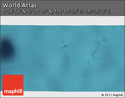 Satellite 3D Map of the Area around 2° 16' 34" N, 175° 10' 30" E