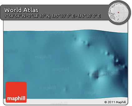 Satellite 3D Map of the Area around 2° 16' 34" N, 176° 1' 30" E
