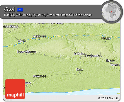 Physical Panoramic Map of Gwi