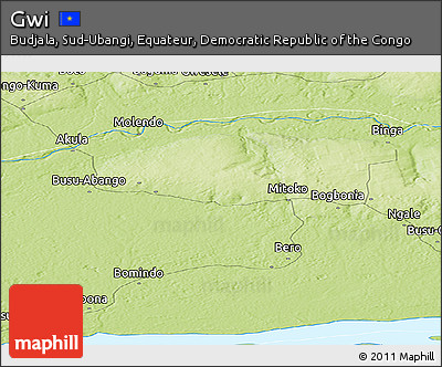 Physical Panoramic Map of Gwi
