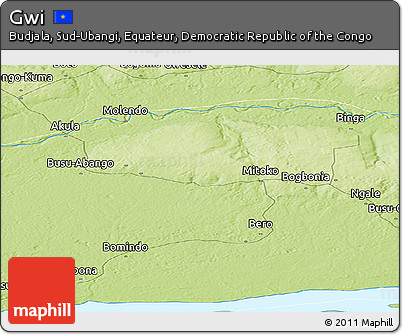 Physical Panoramic Map of Gwi