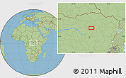 Savanna Style Location Map of Bombala