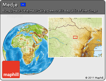 Physical Location Map of Medje