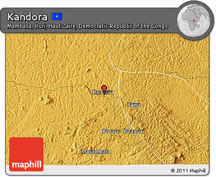 Physical 3D Map of Kandora