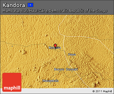 Physical 3D Map of Kandora