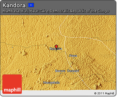 Physical 3D Map of Kandora