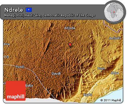 Physical 3D Map of Ndrele