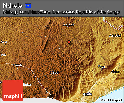 Physical 3D Map of Ndrele