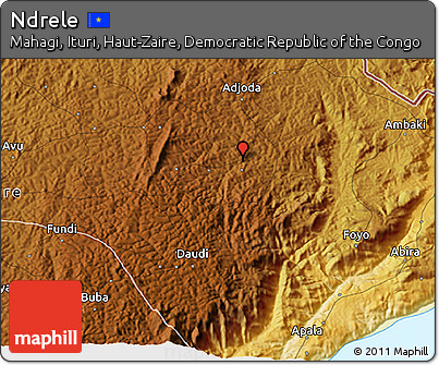 Physical 3D Map of Ndrele