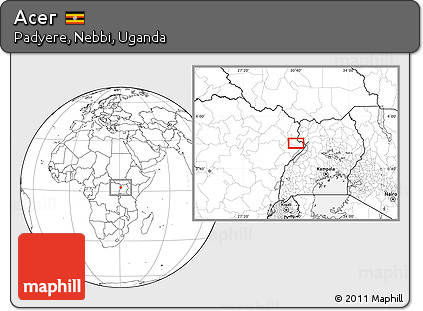 Blank Location Map of Acer