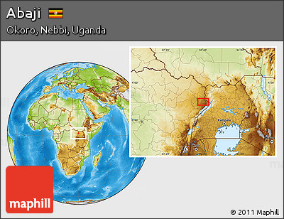 Physical Location Map of Abaji