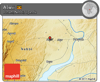 Physical 3D Map of Alwii