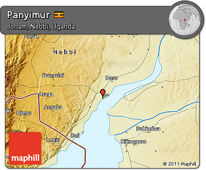 Physical 3D Map of Panyimur