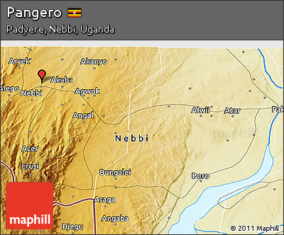 Physical 3D Map of Pangero