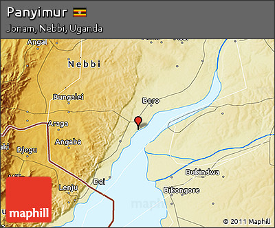 Physical 3D Map of Panyimur