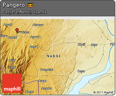 Physical 3D Map of Pangero