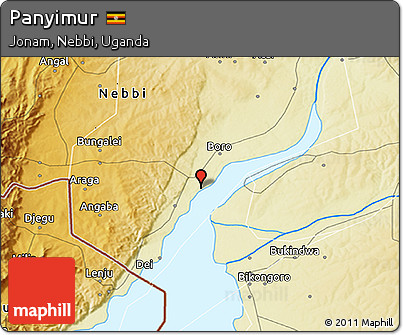 Physical 3D Map of Panyimur
