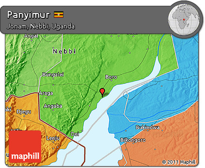 Political 3D Map of Panyimur
