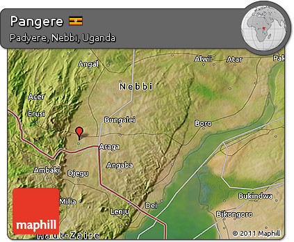 Satellite 3D Map of Pangere