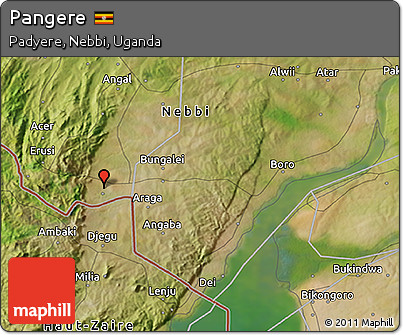 Satellite 3D Map of Pangere