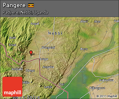 Satellite 3D Map of Pangere