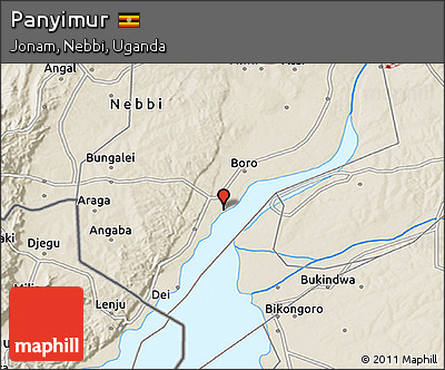 Shaded Relief 3D Map of Panyimur