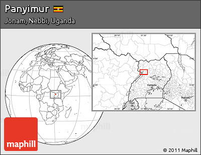 Blank Location Map of Panyimur