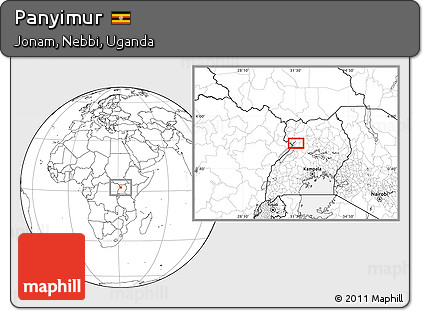 Blank Location Map of Panyimur