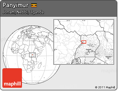 Blank Location Map of Panyimur