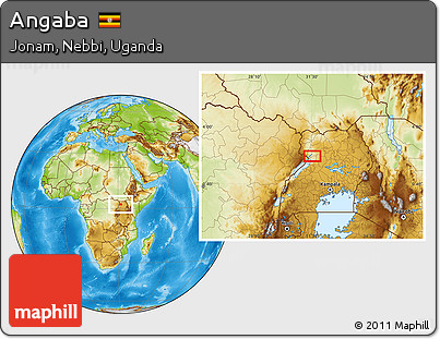 Physical Location Map of Angaba