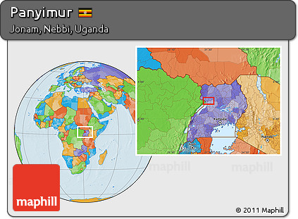 Political Location Map of Panyimur