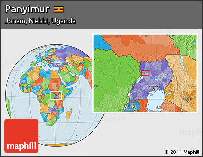 Political Location Map of Panyimur