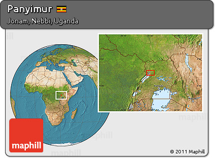 Satellite Location Map of Panyimur