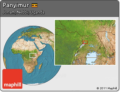 Satellite Location Map of Panyimur