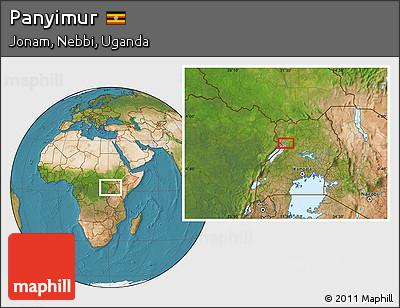 Satellite Location Map of Panyimur
