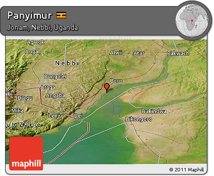 Satellite Panoramic Map of Panyimur