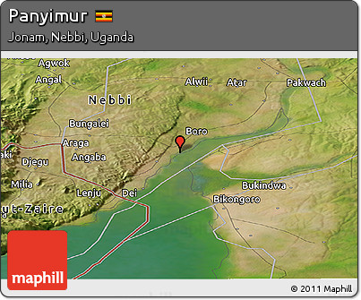 Satellite Panoramic Map of Panyimur