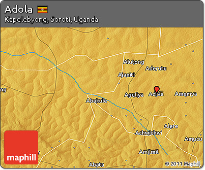Physical 3D Map of Adola