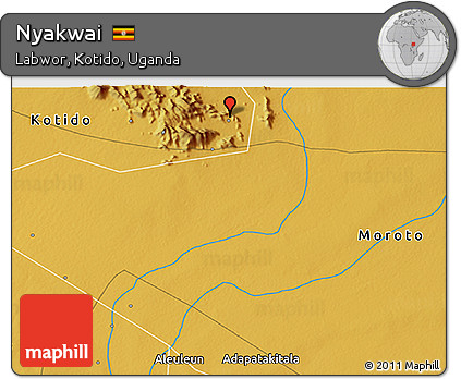 Physical 3D Map of Nyakwai
