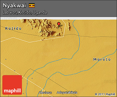 Physical 3D Map of Nyakwai